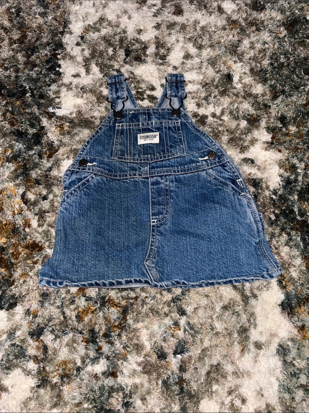 OshKosh B'gosh Blue Denim Overall Skirt👶🏾